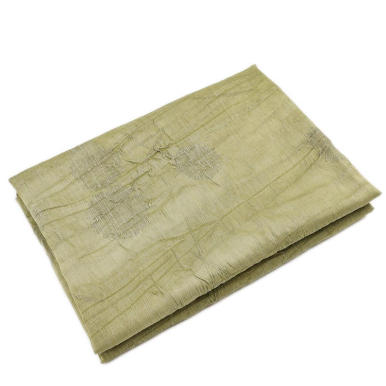 Draperande ogenomskinligt matchagrönt jacquard tencel linnetyg ton-i-ton – mjukt matt utan stretch för klänningar och blusar bild 8