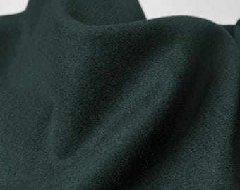 Tissu de revêtement mélangé vert vintage en laine, textile de créateur recto-verso, matériau de couture