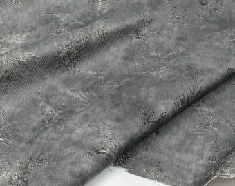 Embossed Bamboo Orchid Jacquard Fabric, Subtle Luster Drape, Zen Cheongsam Blouse Dress Sewing