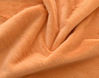 Tejido de felpa densa de piel sintética / 600 g, tacto de algodón, pelo de 8-10 mm para abrigos y almohadas.