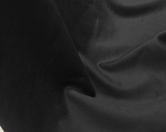 Black Vintage Double-Face Wool Coating Fabric for Coats, Jackets, Capes