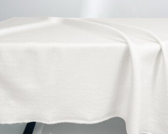 Pure White Wool Coating Fabric, Short Pile, Bridal Cape Material, Designer Textiles
