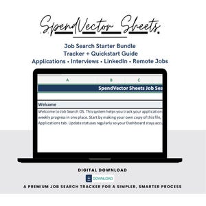 Paquete de herramientas para la búsqueda de empleo, organizador de entrevistas y guía de LinkedIn (descarga digital)