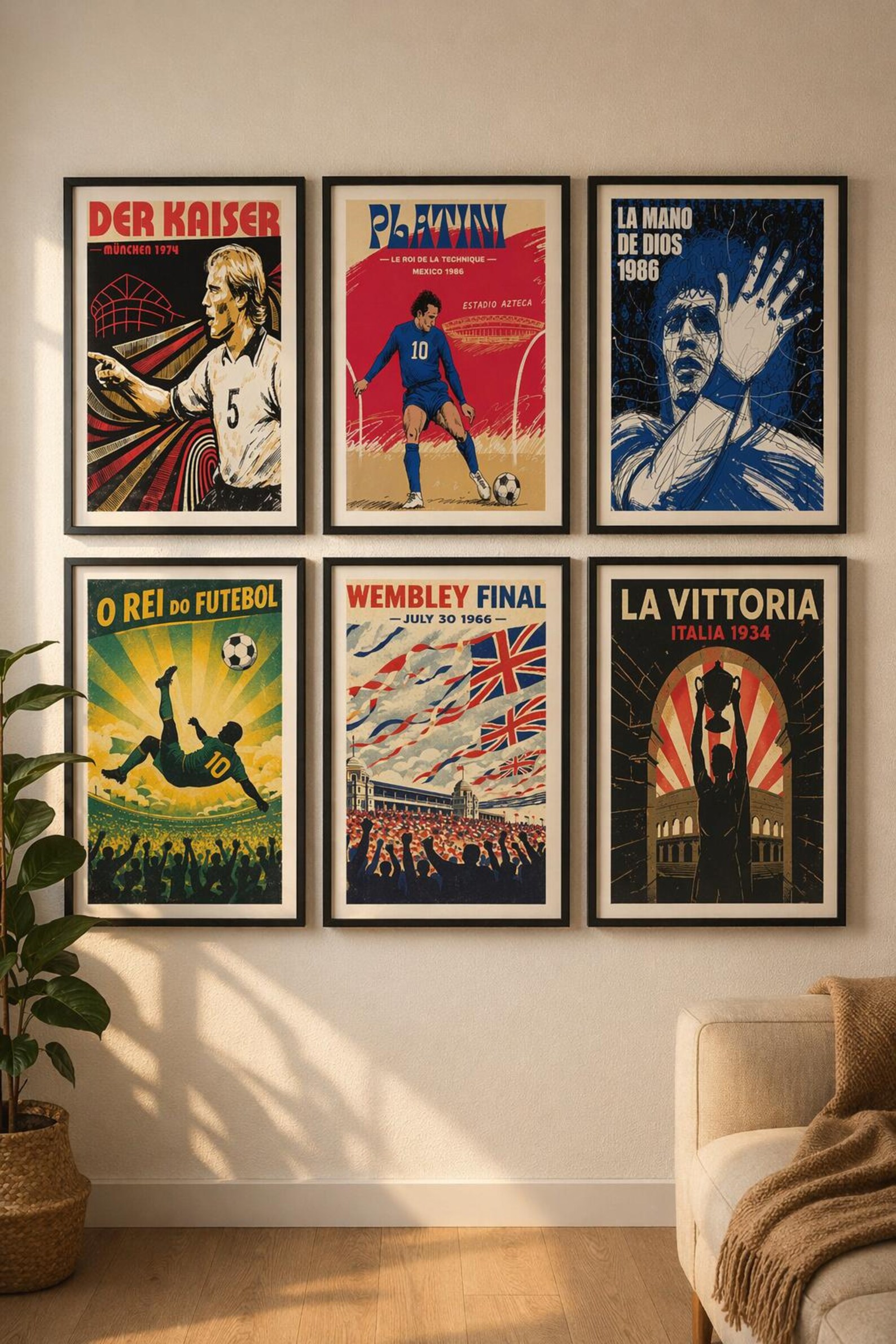 Vintage Fifa World Cup Posters 1930-2026 | Retro FIFA Football Art ...