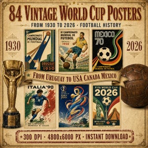 Vintage Fifa World Cup Poster - Etsy