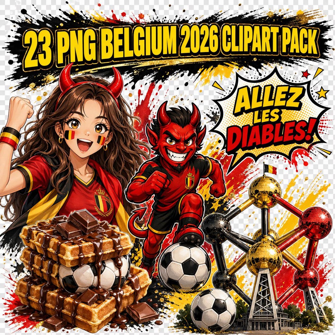 Allez Allez Song Diable Rouges Belgium Soccer Clipart, Red Devils Football PNG, Allez Les Diables ...