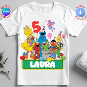 Comic cartoon character  Cake Topper, Editable Birthday Party Decoration canva template (Digitale File)