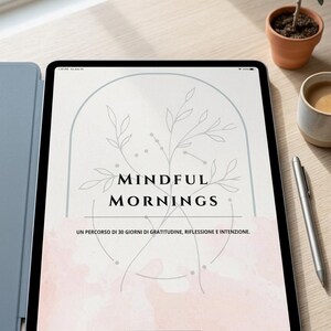 30 Giorni - Mañanas Conscientes: Diario di 30 Giorni di Gratitudine e Intenzione - PDF Stampabile A4 e Digitale - Routine Mattutina Consapevole