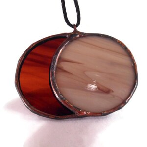 Eclipse Stained Glass Pendant Jewelry image 3