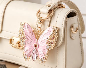 Mother's Day & Teacher Appreciation Gift,2-in-1 Butterfly Keychain Brooch