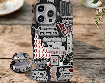 Funda para el club de lectura Smut Girl, regalo para novia, lector de libros eróticos, compatible con iPhone 17 16 15 14 13 12 11 Pro Max, Samsung Galaxy S26 S25 S24 S23 Ultra