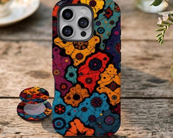 Mobilskal i tribal stil, abstrakt, retro, bohemiskt, exotiskt, etniskt, för iPhone 17 16 15 14 13 12 11 Pro Max, Samsung Galaxy S26 S25 S24 S23 Ultra