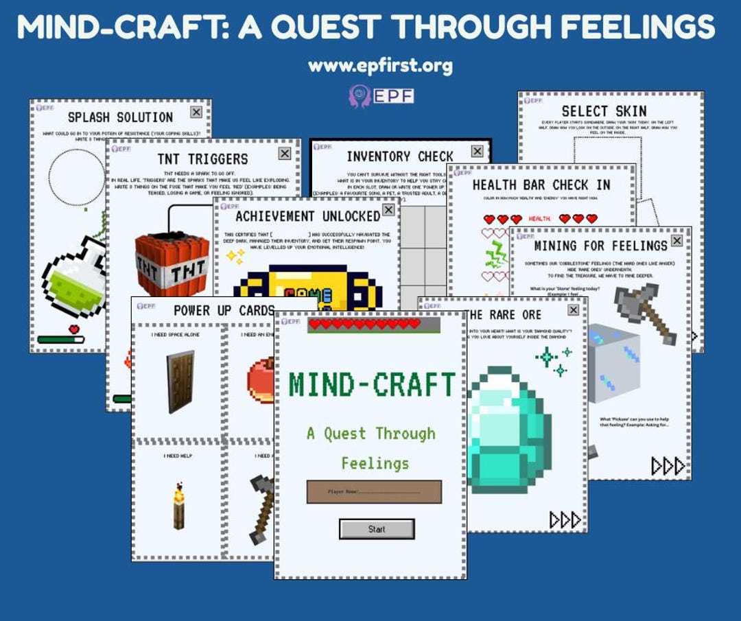 Mind-craft SEMH Resource, Minecraft Style Emotional Regulation ...