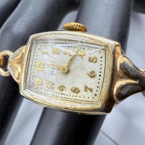 Vintage Elgin Womens Watch 14mm 10K Rolled Gold Plated Mesh Band Manual Wind Vintage Elgin Ladies 17 Jewel Mechanical Wind Up Watch 10K  main image 3