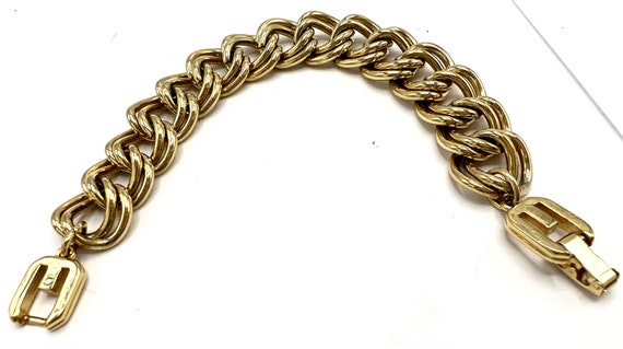 Givenchy Bracelet, Chunky Gold Chain,  Logo Clasp… - image 2