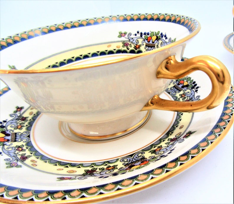Lenox Golden Gate Soup Bowls Set of 6 1940's Etsy