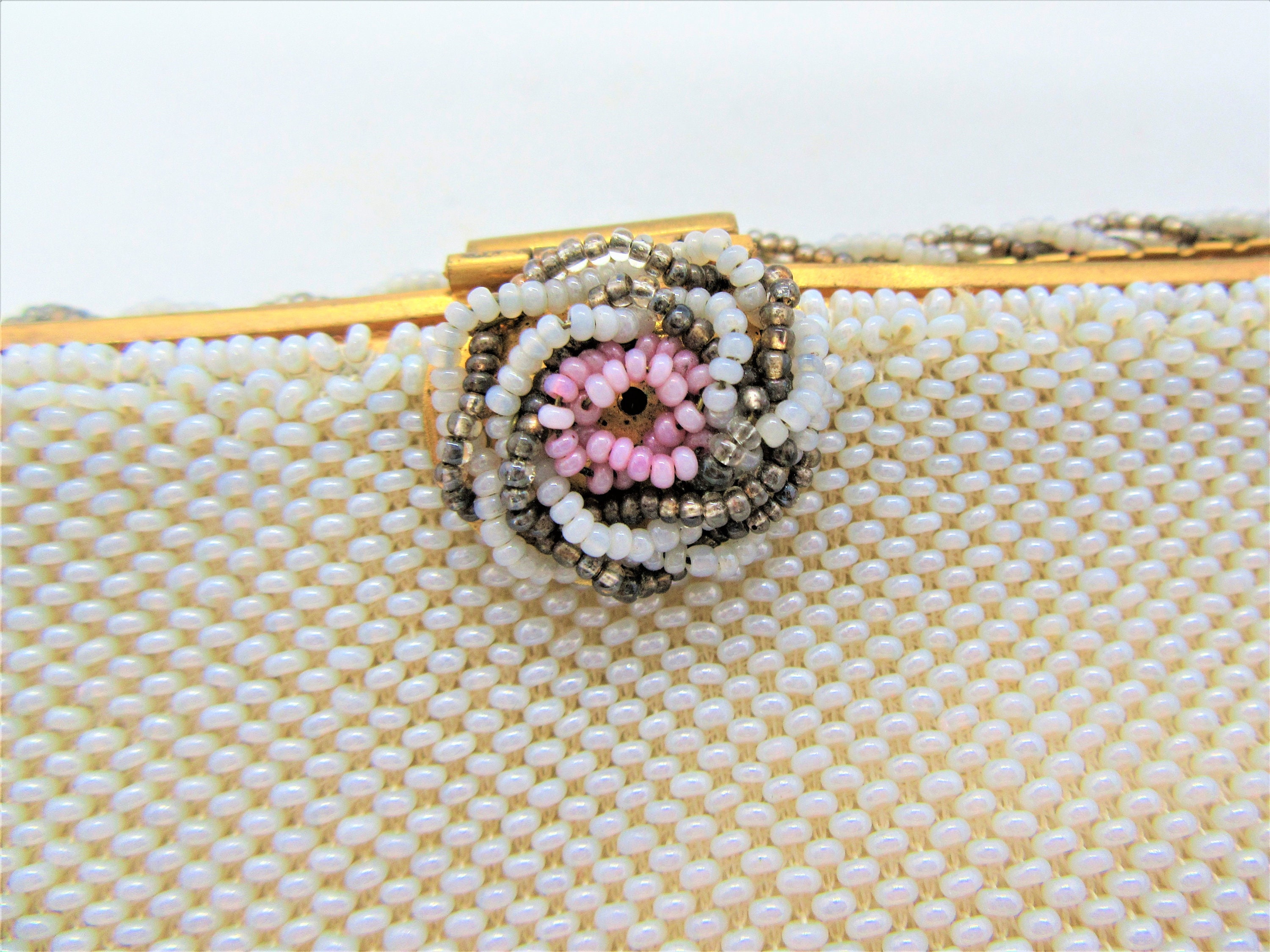 Vintage French Beaded Purse Made in France Handmade Evening Etsy