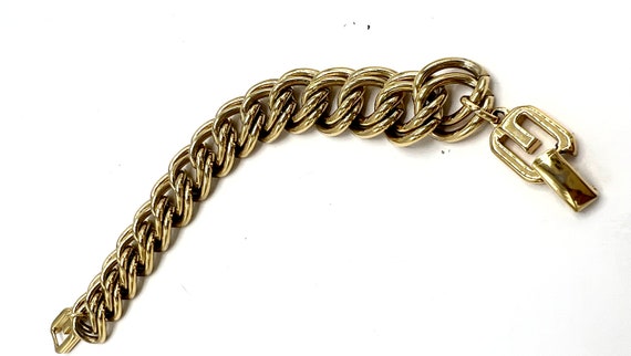 Givenchy Bracelet, Chunky Gold Chain,  Logo Clasp… - image 8