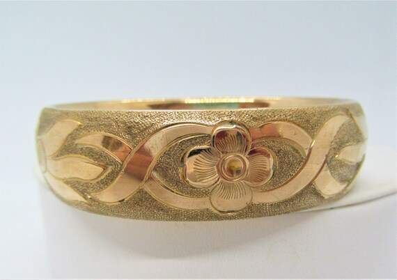 victorian gold filled bangle bracelet