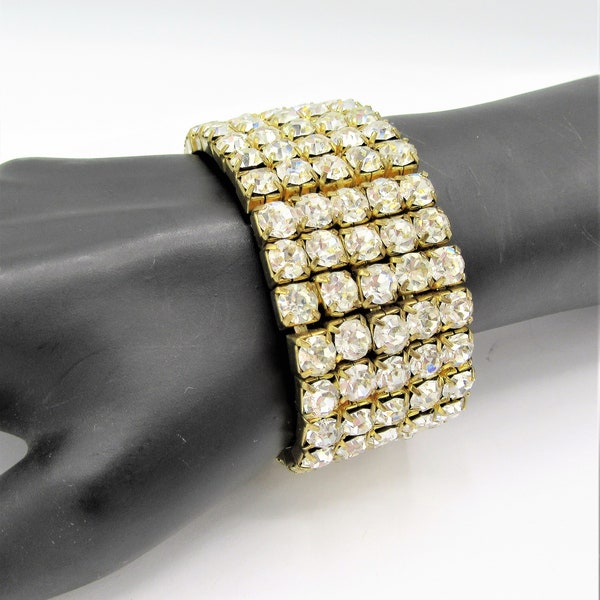 Rhinestone Stretch Bracelet Etsy