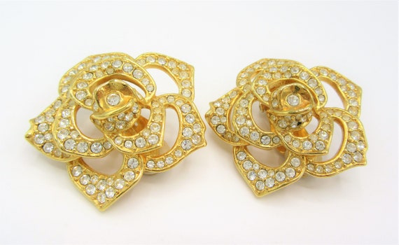 Elizabeth Taylor Rose Earrings,  Jewelry for Avon… - image 4
