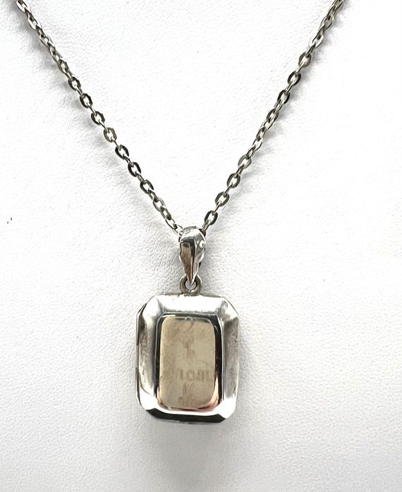 Sterling Silver Pendant, Sterling Chain and Locke… - image 2