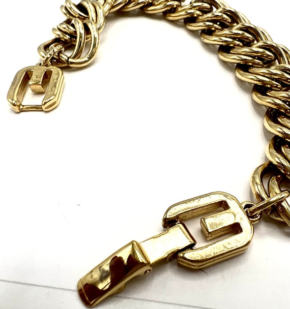 Givenchy Bracelet, Chunky Gold Chain,  Logo Clasp… - image 6
