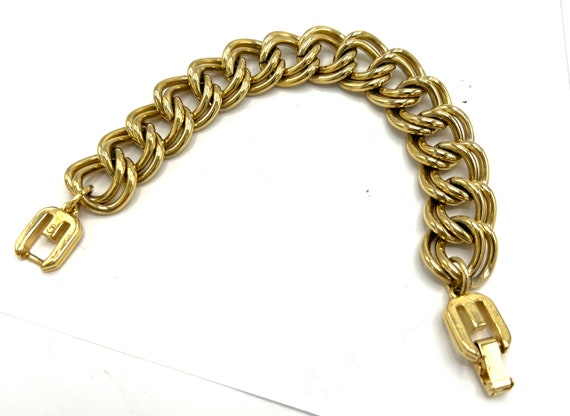 Givenchy Bracelet, Chunky Gold Chain,  Logo Clasp… - image 4