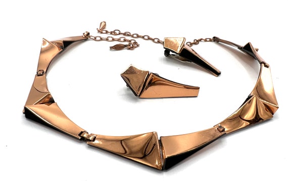 Renoir Copper Necklace Set,  Modernist Mid Centur… - image 6