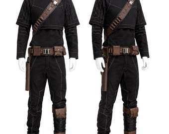 Black Tactical Sci-Fi Warrior Cosplay Costume Set, Movie Inspired Uniform