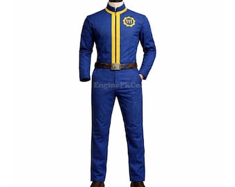 Fallout Vault 111 Jumpsuit - Detailgetreue Cosplay Survivor Uniform, Outfit in Wunschgrößen