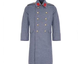 Austro-ungarische Feldmantel Mantel Reproduktion: Militär Wollmantel für Reenactment Uniformen