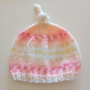 Patron tricot bonnet bébé naissance "Mon Petit Lutin" - Fiche PDF français - Téléchargement instantané