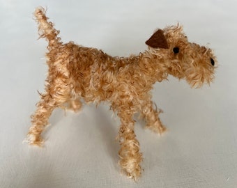 Irish Terrier miniature dog sculpture