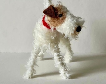Wire-haired Fox Terrier, Miniature dog, custom dog portrait, gifts for dog owner, dog miniature, portraits of my dog