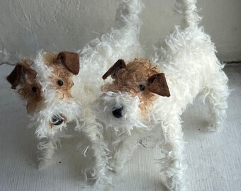 Wire-haired Fox Terrier, Miniature dog, custom dog portrait, gifts for dog owner, dog miniature, portraits of my dog