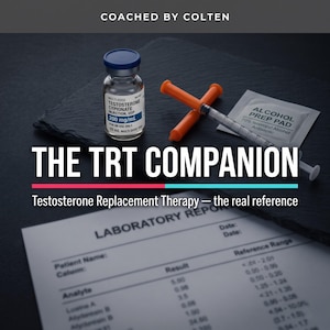 TRT Companion Guide PDF | Testosterone Replacement Therapy Manual | Injection Protocols & Dosing | Men's Hormone Optimization