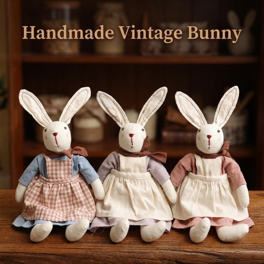 Rushton bunny doll - Etsy 日本