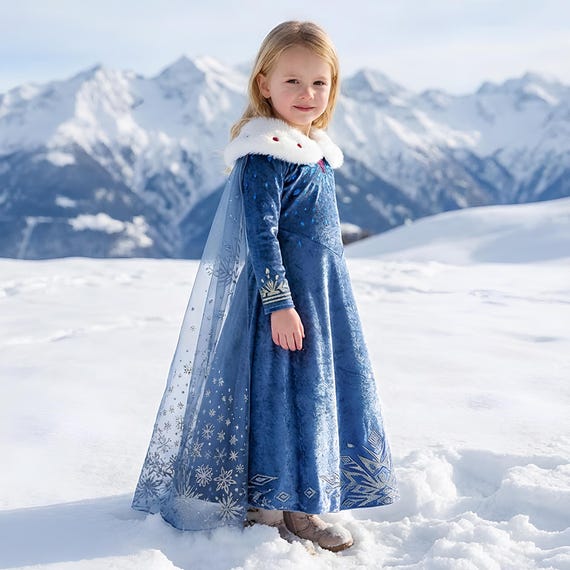 elsa dress winter for Girls - Blue Queen Costume With Snowflake Cape Hierarchy1-2:WOMENS - WOVEN Janhvi Kapoor amping up Colour:BURGUNDY PRINT If youre searching for