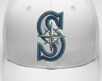 S Logo Embroidery Design | Flat Stitch Cap File | Baseball Hat Logo | Instant Download