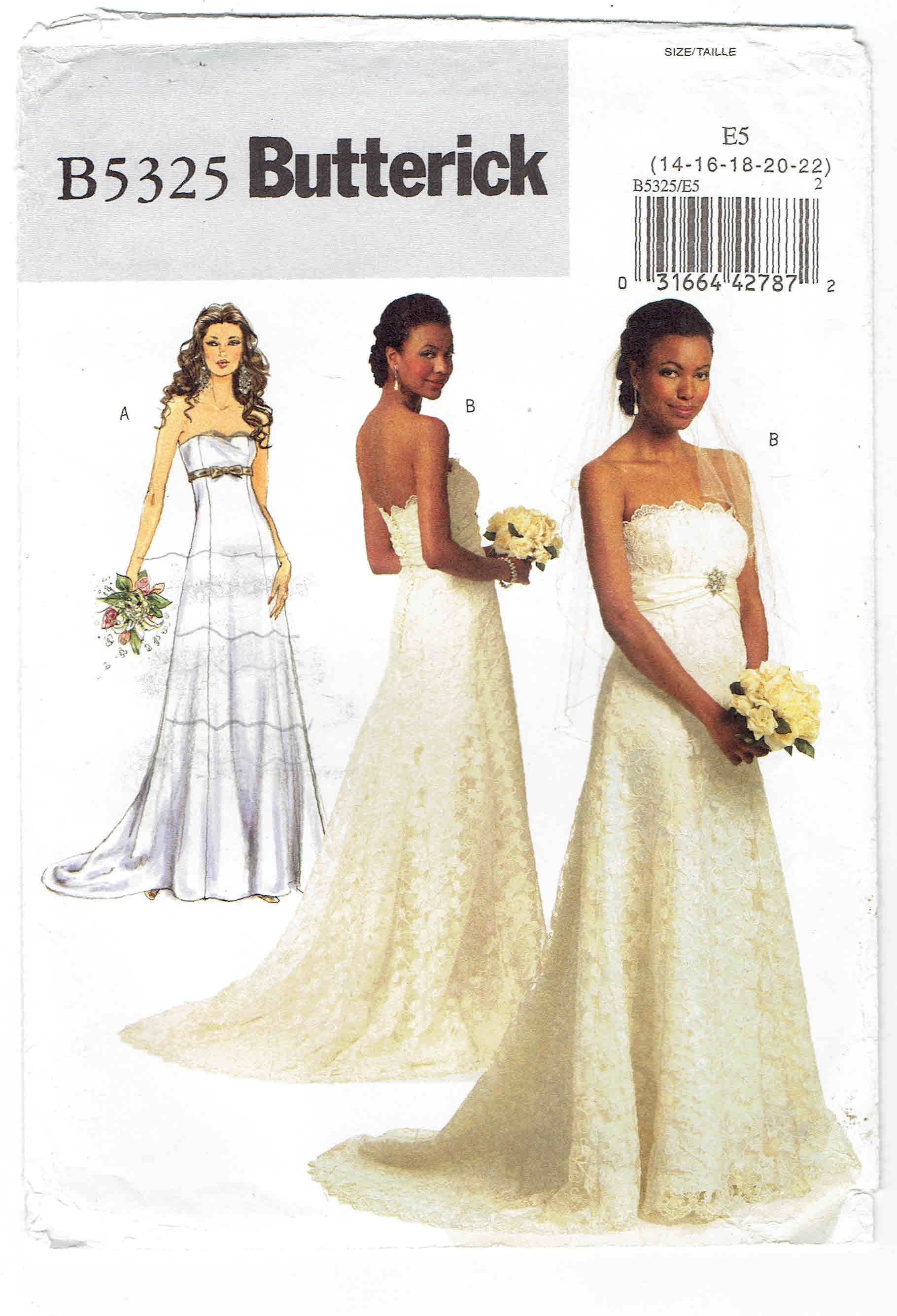 Formal Wedding Prom Dress Pattern ...