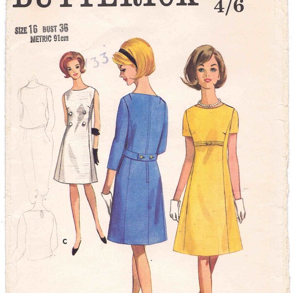 1960s Dress Pattern - Etsy