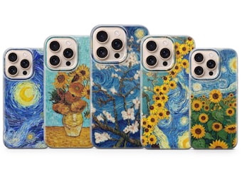Vincent Van Gogh Phone Case Painting Art Cover for iPhone 17 Pro Max, 16e, 15, 14, 13 & Samsung S26 Ultra, S25 FE, A57, A56, Pixel 10,9A