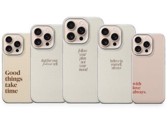 Optimistic Quote Case Motivational Cover for iPhone 17 Pro Max, 16e, 15, 14, 13 & Samsung S26 Ultra, S25 FE, A57, A56, Pixel 10, 9A