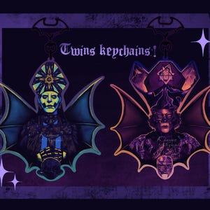 Chaveiros inspirados no Papa Ghost