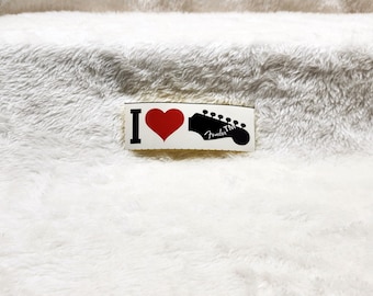 Fender Guitars "I Heart Fender" Sticker