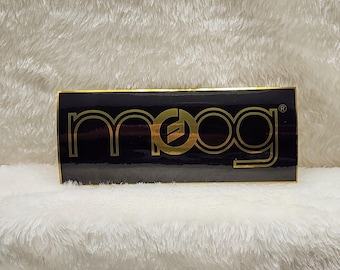 MOOG Logo Sticker – Black and Gold