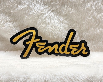 Fender Guitars Gold Sticker