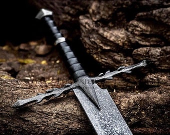 Réplique d'épée Nazgul Ringwraiths faite main - épée norvégienne - cadeau garçons d'honneur, cadeau personnalisé pour la fête des pères, meilleurs cadeaux pour petit ami