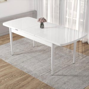 Best Seller Extendable Dining Table 70x114-144 cm Space Saving Folding Kitchen Table Modern Expandable Small Apartment Furniture